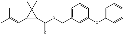 2,2-Dimethyl-3-(2-methyl-1-propenyl)cyclopropanecarboxylic acid (3-phenoxyphenyl)methyl ester(26002-80-2)